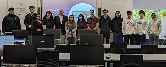 Dr. Griffin with Business Law Class