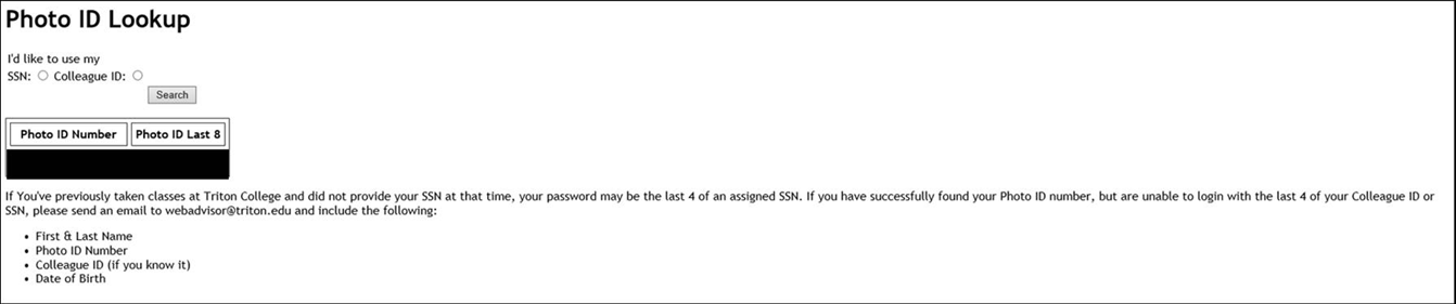 Photo ID Lookup Photo ID Lookup