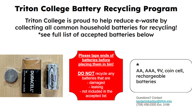 Photo of battery Recycling Information