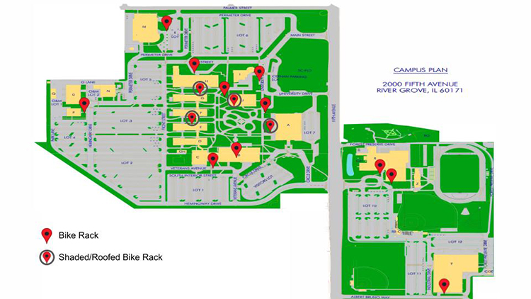 Bike Rack Location Map Image