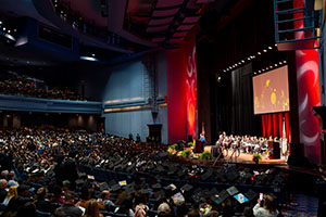 Photo of Audience looking at stage