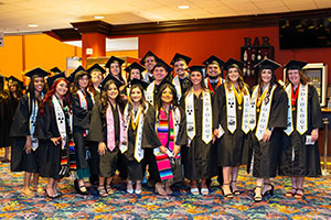 Commencement Ceremony 2025 - 7 Photo of Group of Graduates with Honors sashes